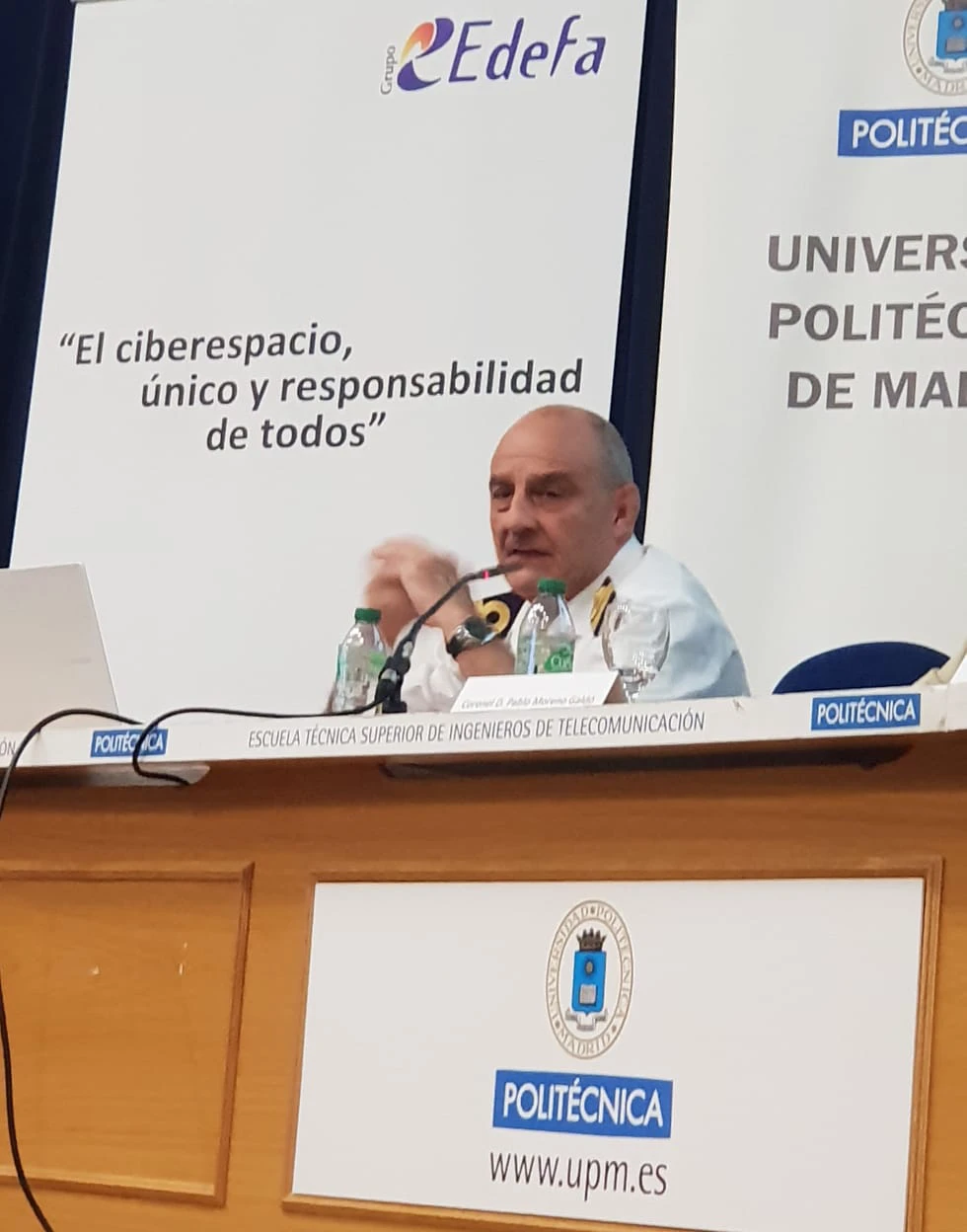 Capitn de Fragata Enrique Perez de Tena, Jefe de Relaciones Internacionales y Cooperacin del Mando Conjunto del Ciberespacio (MCCE)